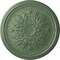 Ekena Millwork Luton Ceiling Medallion (Fits Canopies up to 1 1/8"), Hand-Painted Athenian Green, 15 3/4"OD x 5/8"P CM16LUAGF - alternate 1